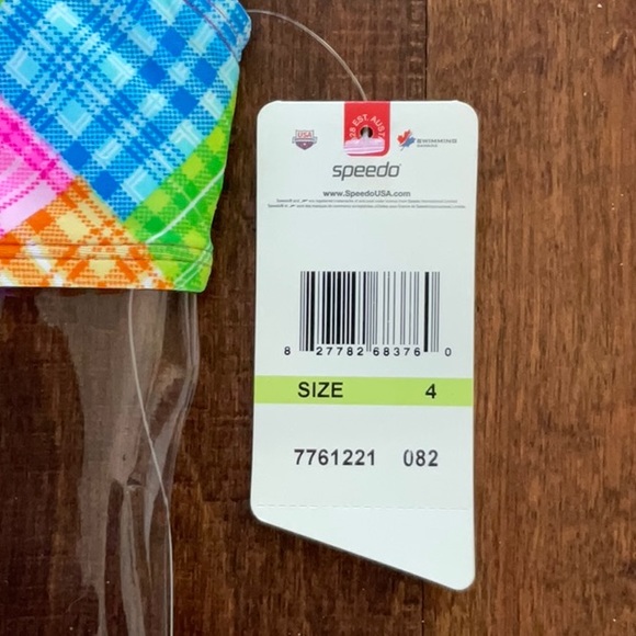 NEW! 2-piece Speedo Swimsuit - Girls Size 4 - Picture 3 of 3